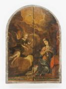 Mariae Verkündigung2 Altaraußenflügel, Öl auf Holz, innenseitig punzierte Vergoldung, montiert auf