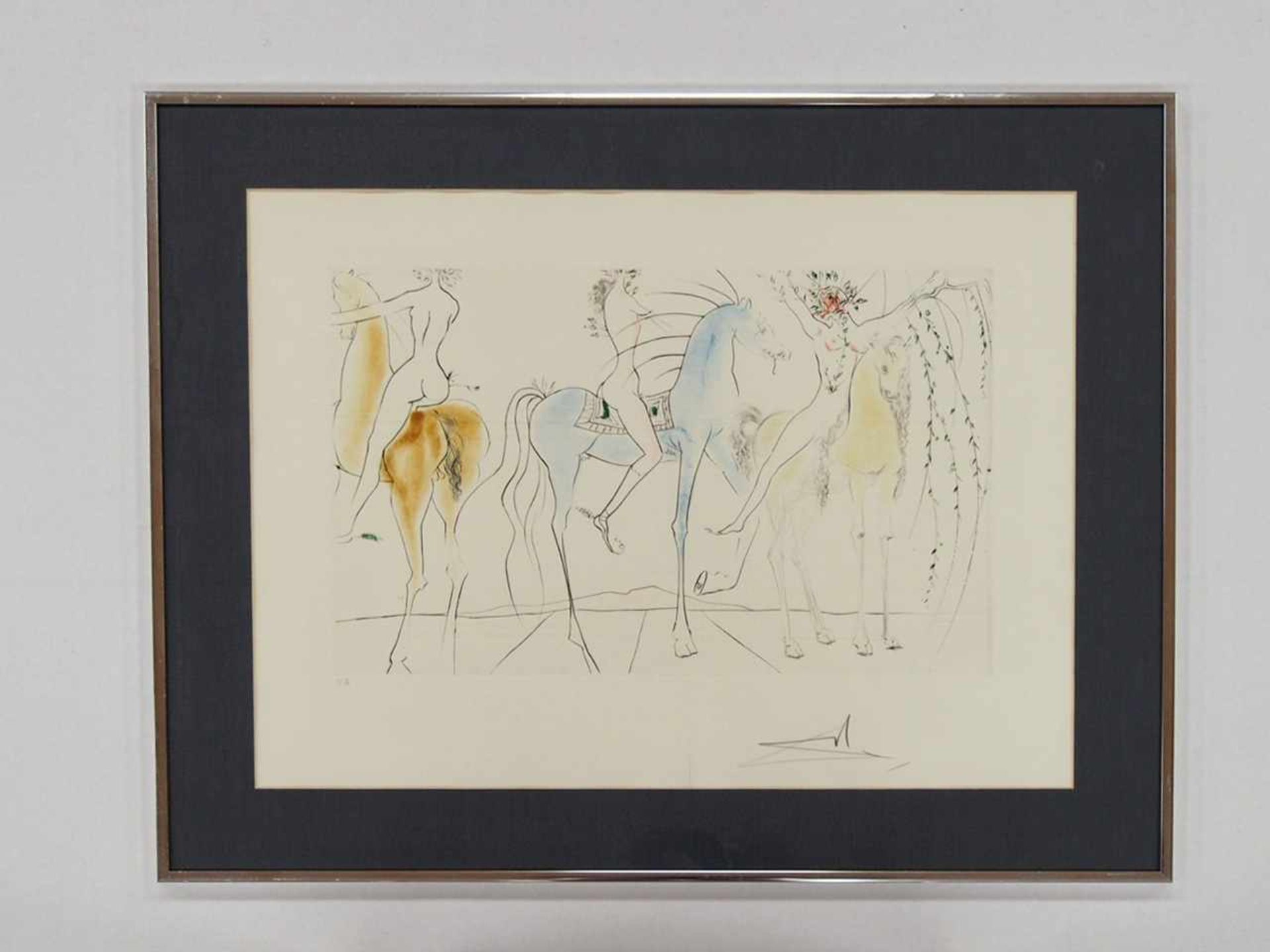 DALI, Salvador1904-1989HamadryadenRadierung mit Farbaquatinta, 1971, signiert unten rechts, - Bild 2 aus 2