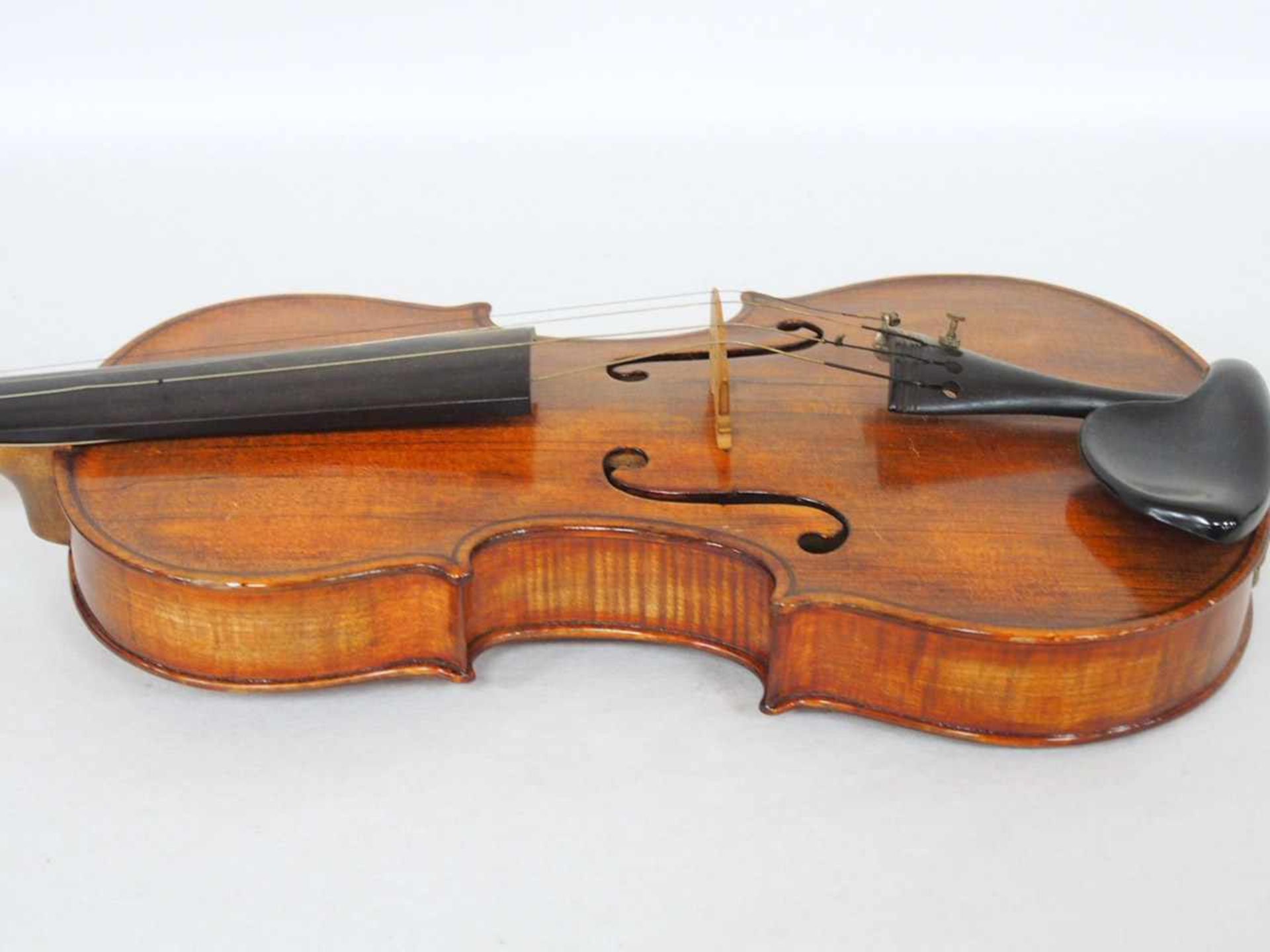 ViolineFichte (Decke), Ahorn (Zargen und Boden), Kopie nach Gagliano, Deutsch 19. Jahrhundert, Länge - Bild 5 aus 5