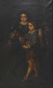 FLÄMISCHER MEISTER17. Jh.Porträt zweier höfischer KinderÖl auf Leinwand, 90 x 55 cm, Rahmen, verso