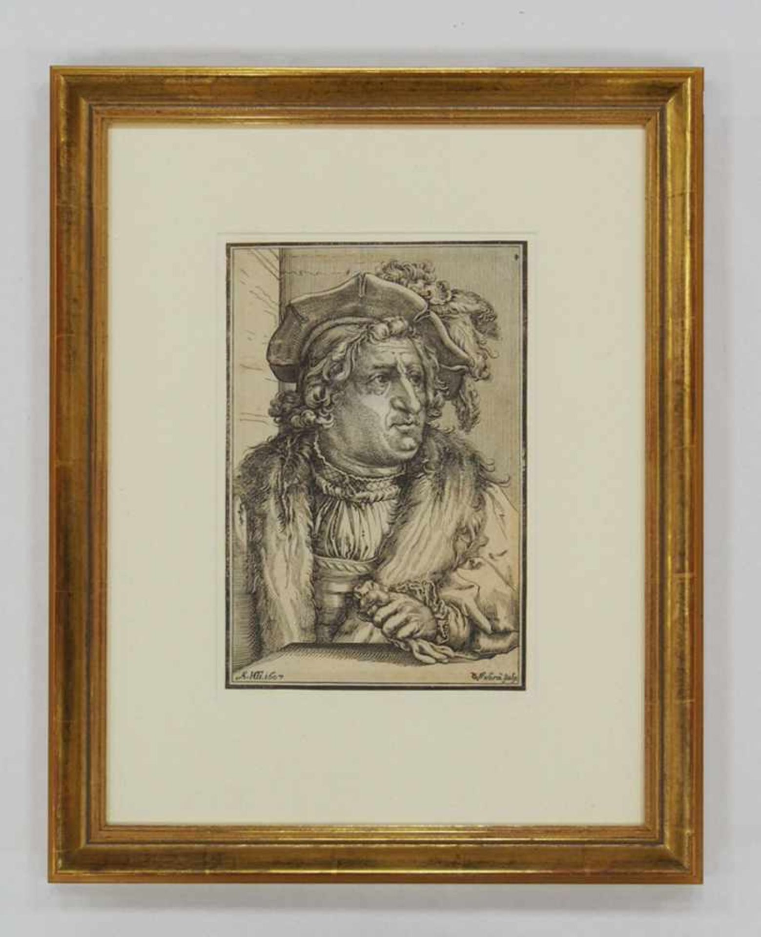 SICHEM, Christoffle van1546-1624Porträt Heinrich von SchwarzenbergKupferstich, 1607, 31 x 20 cm, - Bild 2 aus 2