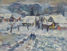 ROETHLISBERGER, Willy1914-1977WinterlandschaftÖl auf Leinwand, signiert und datiert 1954 unten