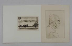 ORLIK, Emil1870-1932Am StrandLithographie, signiert und datiert (19)13 unten rechts, bezeichnet "