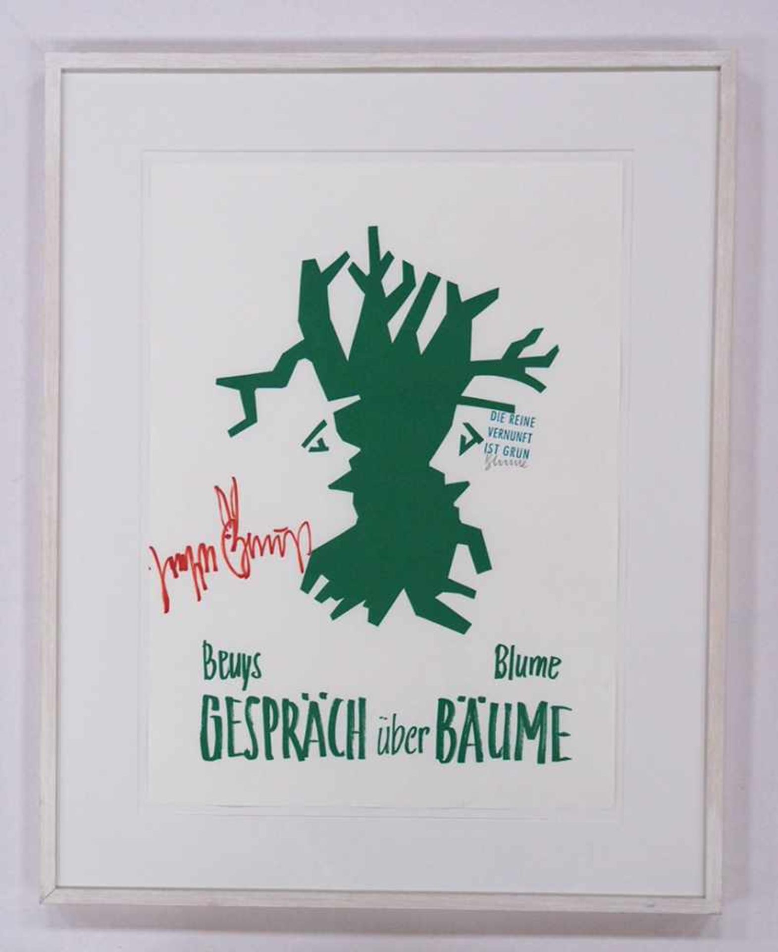 BEUYS, Joseph / BLUME, Johannes Bernhard1921-1986 / 1937-2011Gespräch über BäumeSchablonentechnik in - Bild 2 aus 2