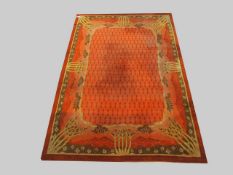 Teppich Jugendstil, 360 x 248 cm, Zustand C/D- - -25.00 % buyer's premium on the hammer price, VAT