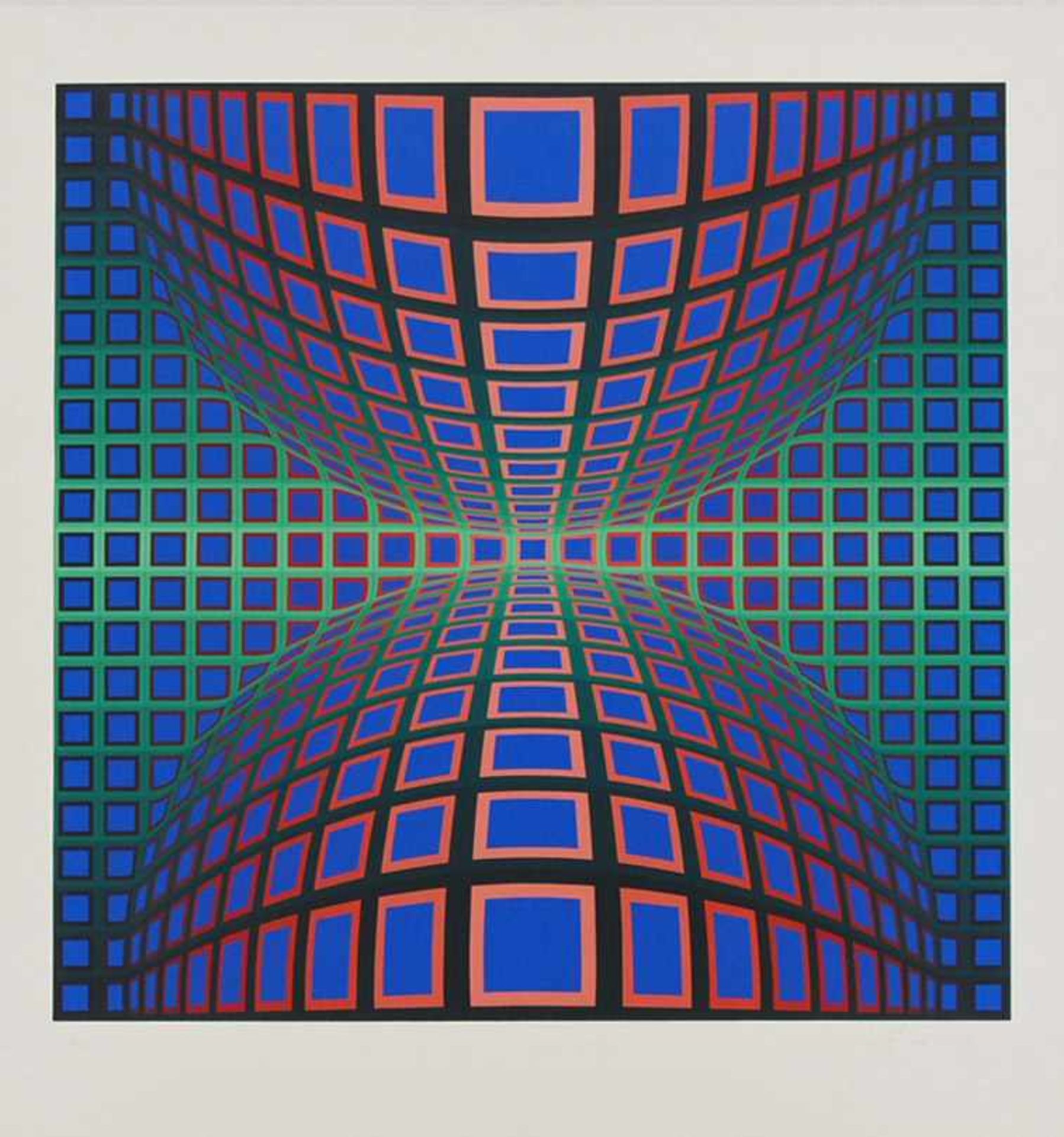 VASARELY, Victor1906-1997Ohne TitelFarbsiebdruck, signiert unten rechts, nummeriert 48/200 unten