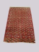 Tekke Turkmene, um 1920, 333 x 209 cm, Zustand C/D- - -25.00 % buyer's premium on the hammer