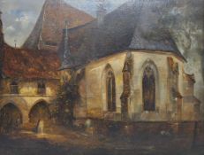 ELSASSER, Julius Albert1814-1859Chor einer gotischen Klosterkapellezugeschrieben, Öl auf