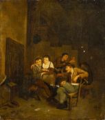 Teniers, David II attr.1610 Antwerpen - 1690 Brüssel. Öl/Lw. Wirtshausinterieur mit trinkenden und