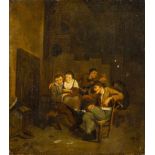Teniers, David II attr.1610 Antwerpen - 1690 Brüssel. Öl/Lw. Wirtshausinterieur mit trinkenden und
