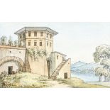 Großherzog Karl Leopold I. Friedrich von Baden1790 Karlsruhe - 1852 ebd. Aquarell. Blick auf das