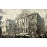 Piranesi, Giovanni Battista1720 Mogliano - 1778 Rom. Radierung. Ansicht des Barbarini Palastes in