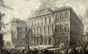 Piranesi, Giovanni Battista1720 Mogliano - 1778 Rom. Radierung. Ansicht des Barbarini Palastes in