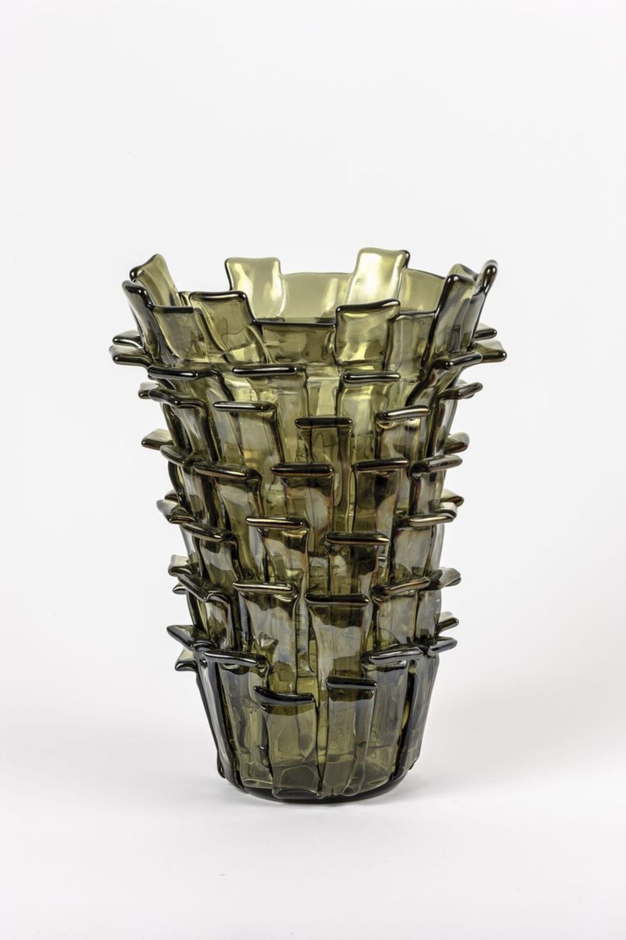 Bianconi, Fulvio für Venini1915 Padua - 1996 Mailand. Künstler und Designer. Vase "Ritagli" (