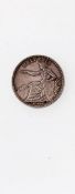 Schweiz5 Franken 1850 A, mit sitzender Helvetia mit Schweizer Schild vor Bergkulisse. Si., 900. 24,9