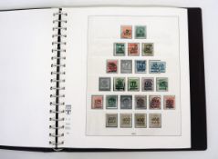 Deutsches ReichLindner Falzlos Briefmarkenalbum mit gestempelten (u. nicht gest.) Marken 1875-