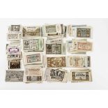 Konvolut NotgeldUnd Papiergeld (von ca. 1915-1950). Ca. 740 Teile (große Diversität, gesamtes