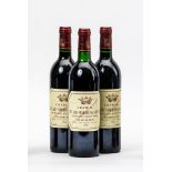 3 Fl. Chateau Bel Air-Marquis d'Aligre 1986Margaux. Grand Cru Exceptionnel. Füllstände: Ende des