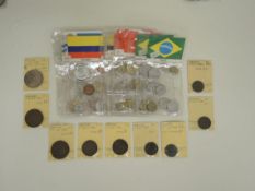 ParaguayKonvolut von Münzen aus dem 19. Jh. bestehend aus: 1 Peso 1889 (Silber), 2 x 1/12 de Real