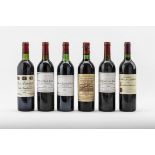 Konvolut von sechs Bordeaux-WeinenBestehend aus: 1 Fl. Chateau Clinet 1966 Grand Cru Pomerol (