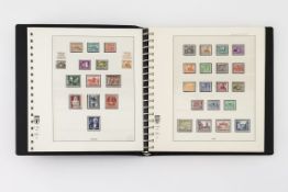 Briefmarkensammlung Berlin 1948-1990Zwei Lindner-Alben. Postfrisch. Auf den ersten zwei Seiten (