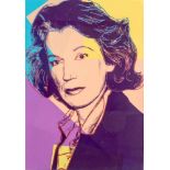Warhol, Andy1928 Pittsburgh - 1987 New York. Farbserigraphie mit Diamantstaub. Mildred Scheel. 1980.
