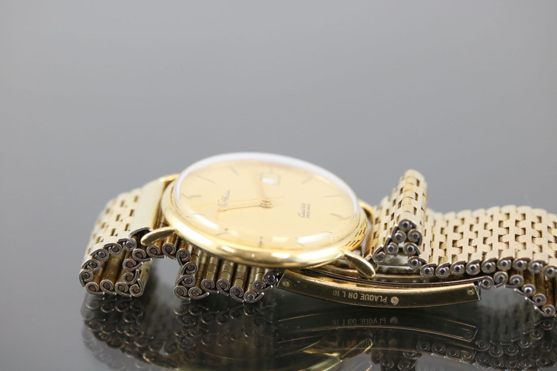 Noblesse UhrWerk: QuartzBand: StahlFunktion: Datum-SekundenanzeigerGehäuse Ø: 3,3 cm Lünette 750 - Image 5 of 7