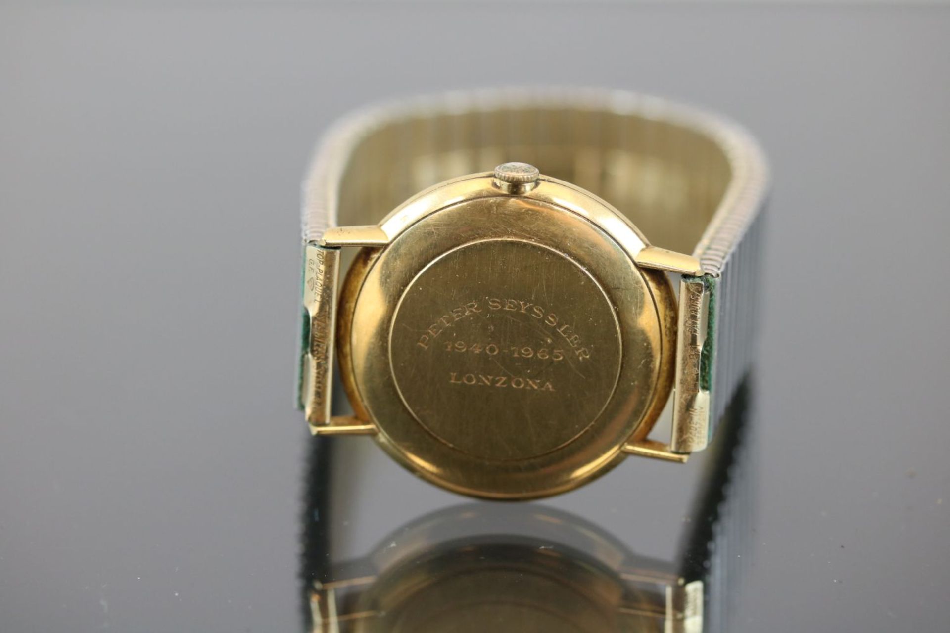 Omega,750 GoldWerk: HandaufzugBand: Zugband vergoldetGehäuse Ø: 4 cm Gewicht ges.: 59 Gramm - Image 2 of 7