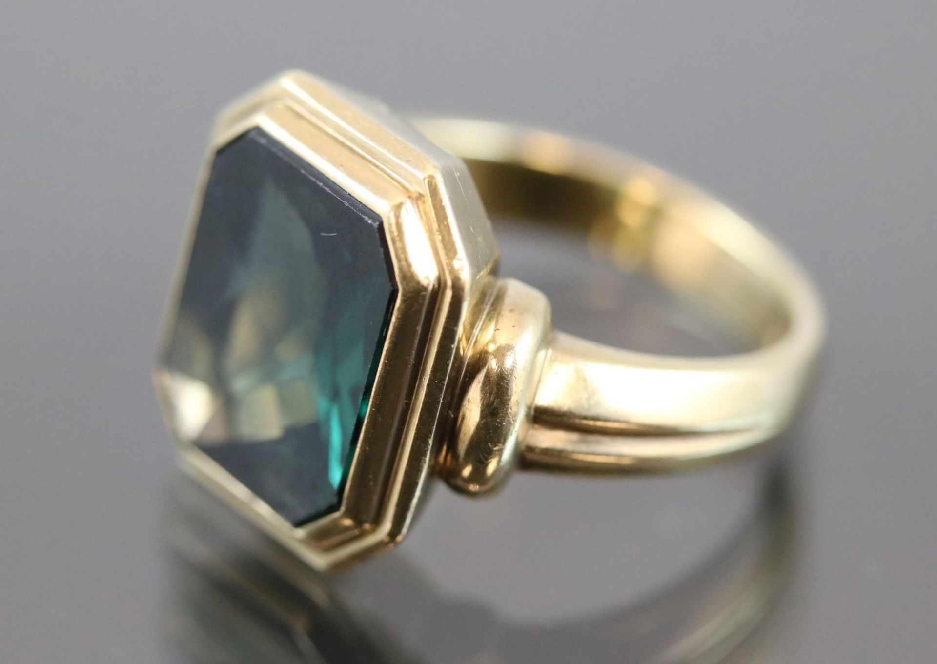 Turmalin-Ring, 585 Gold8,8 Gramm Ringgröße: 62 - Bild 3 aus 7