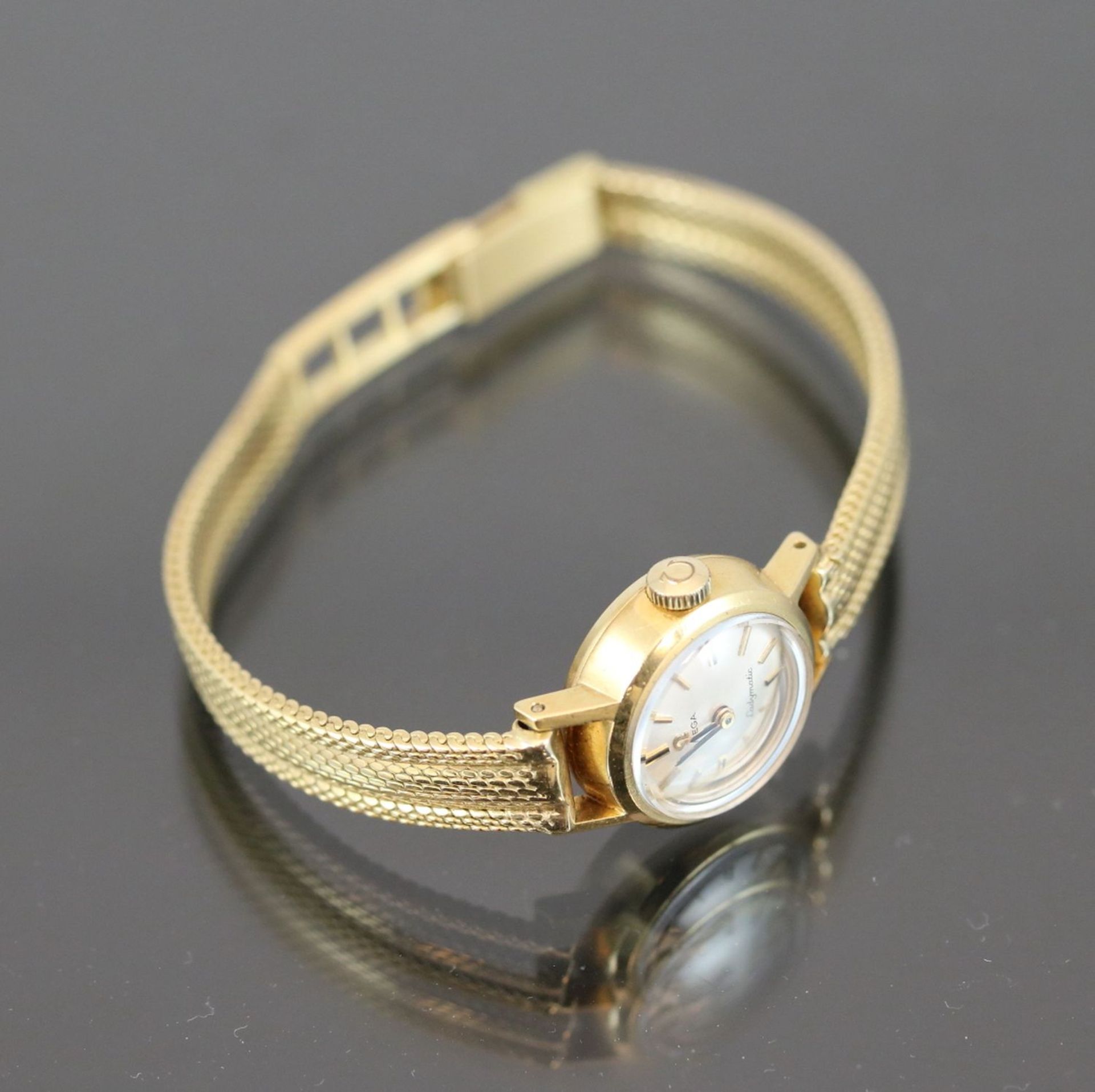 Omega LadymaticWerk: HandaufzugBand: 750 GoldGehäuse Ø: 1,7 cm Gewicht ges.: 29,2 Gramm - Bild 3 aus 4