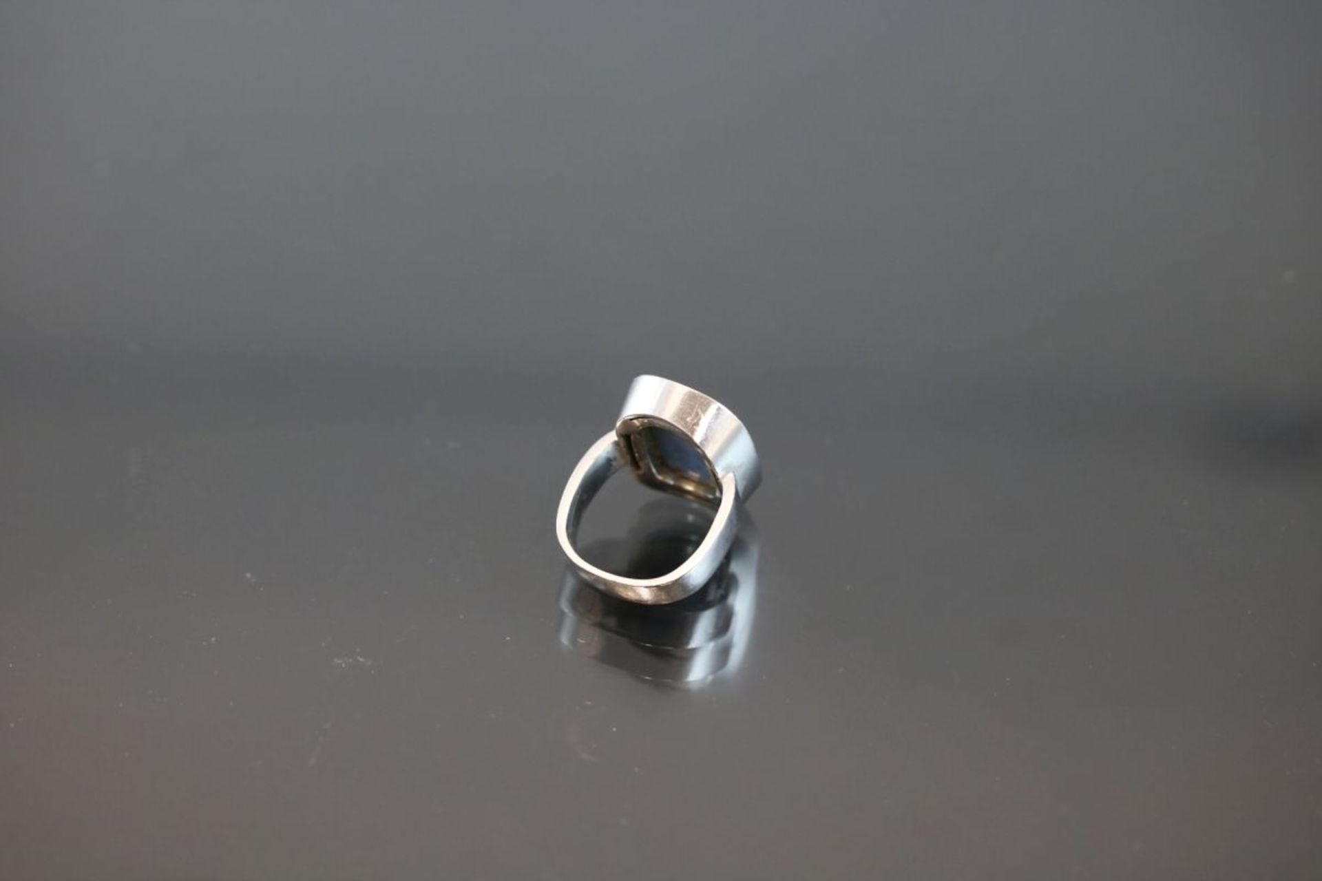 Opal-Brillant-Ring, 750 Weißgold11,3 Gramm 22 Brillanten, 0,66 ct., tw/vsi. Ringgröße: - Bild 3 aus 3
