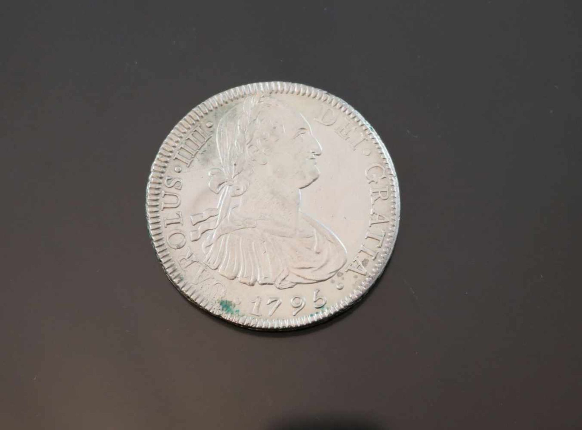8 Reales 1795 Mexico Charles IIIIGewicht: 26,8 Gramm Größe: 39,66 mm Zustand: f-fz- - -25.00 % - Image 2 of 2