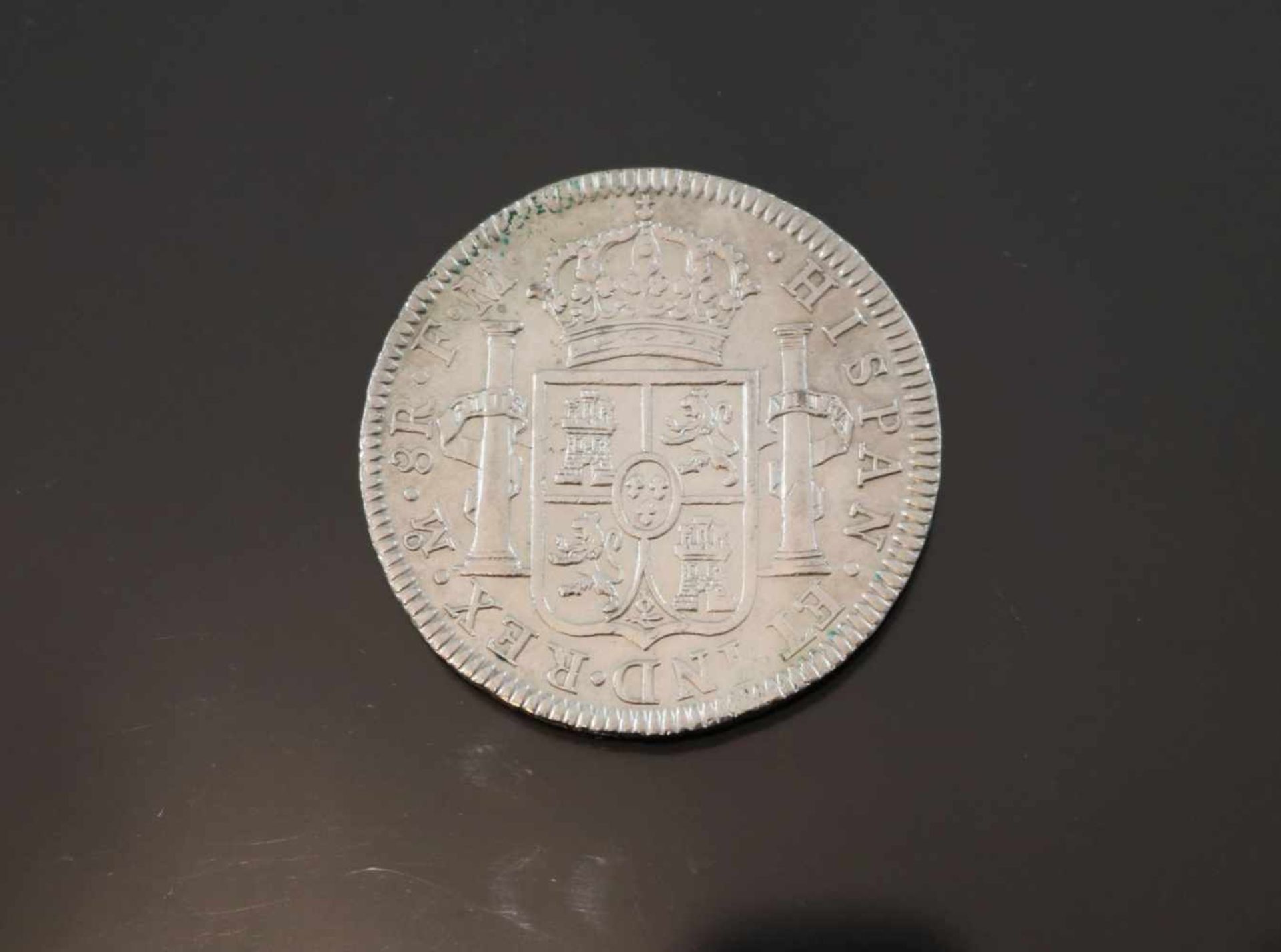 8 Reales 1795 Mexico Charles IIIIGewicht: 26,8 Gramm Größe: 39,66 mm Zustand: f-fz- - -25.00 %