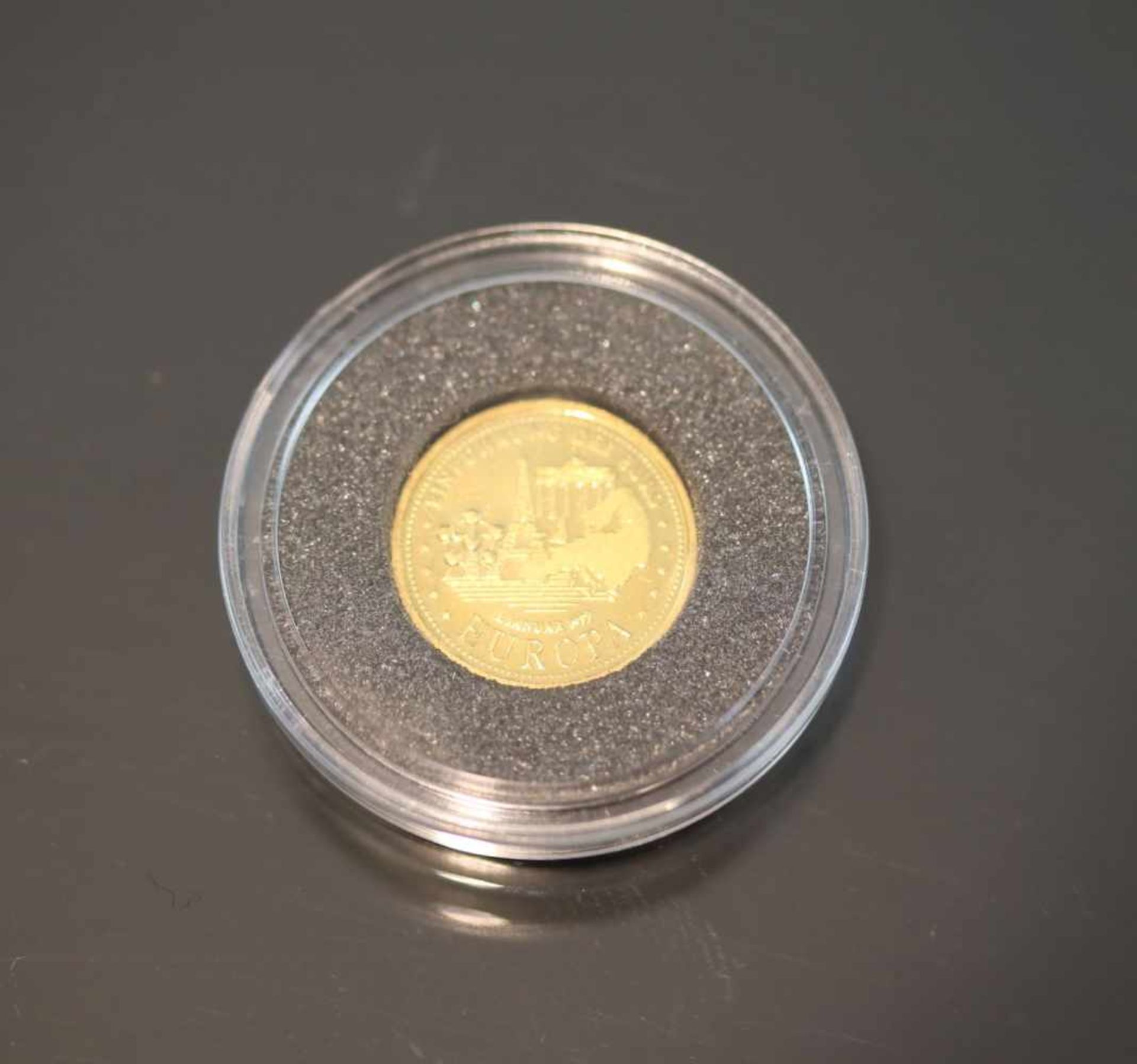 1 GoldmedailleMaterial: 999 GoldGewicht: 1,3 Gramm Europäische Union- - -25.00 % buyer's premium - Bild 2 aus 2