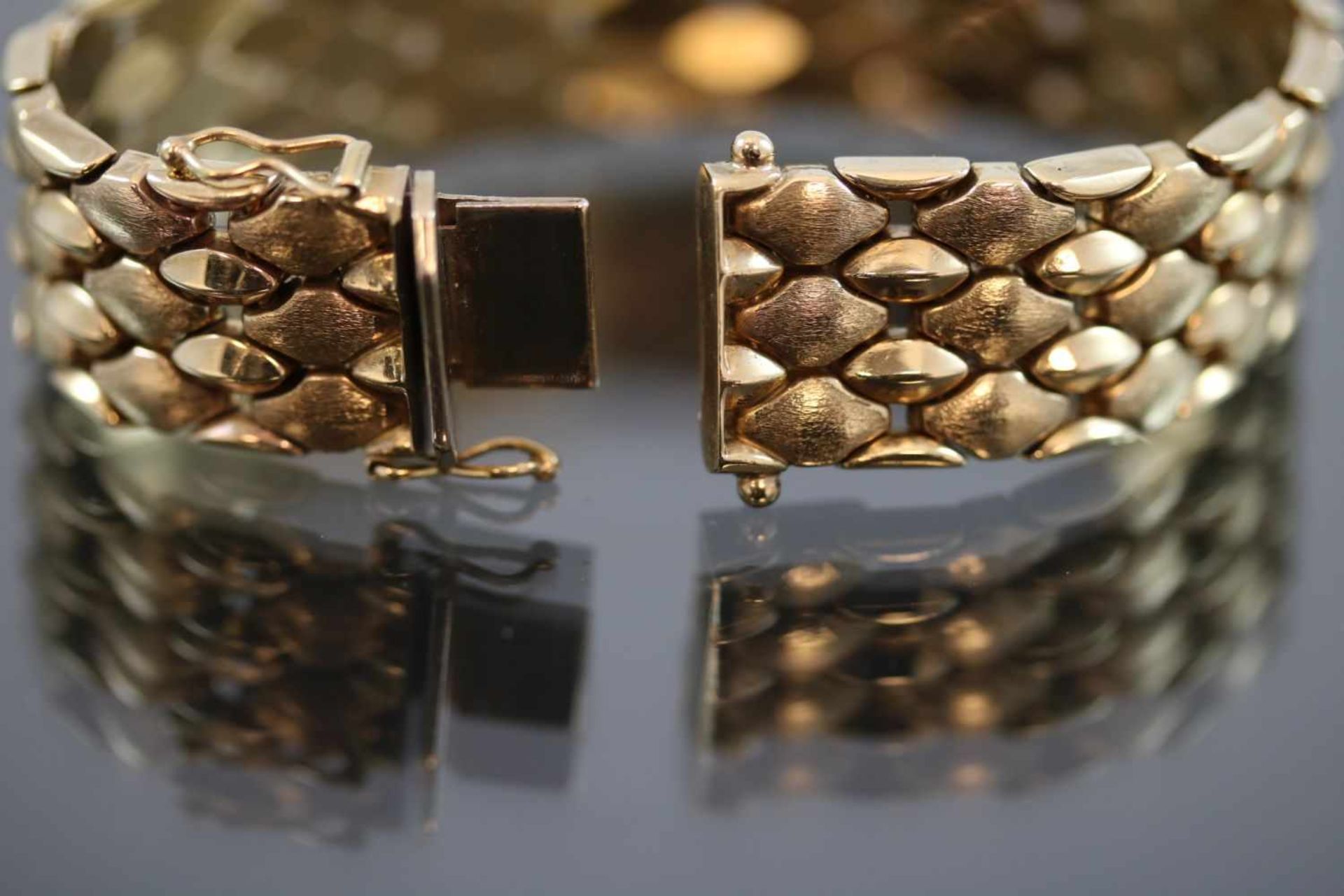 Armband, 585 Gold33,4 Gramm Breite: 1,5 cm, Länge: 17,5 cm - - -25.00 % buyer's premium on the - Bild 2 aus 3