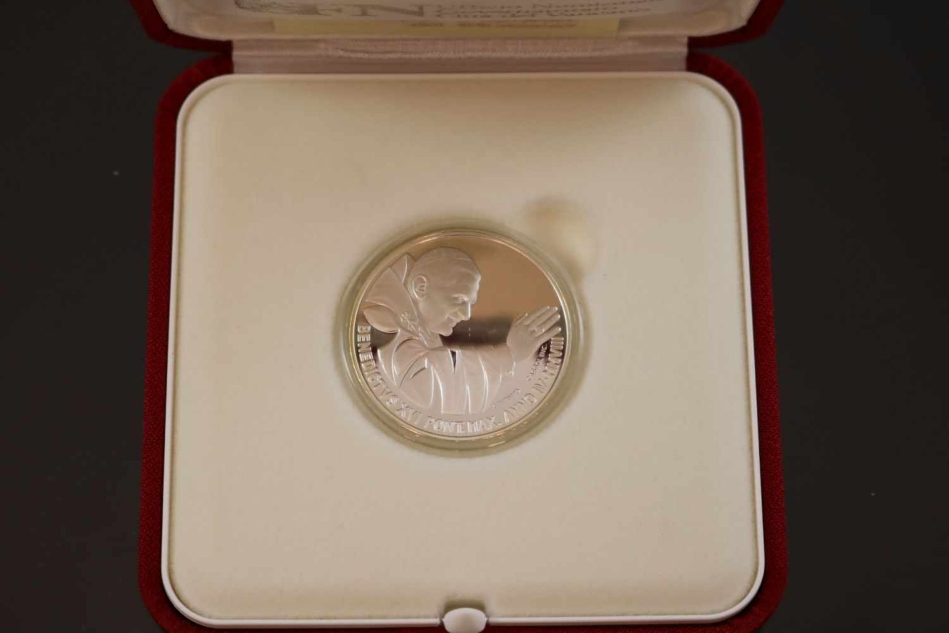 5 Euro 2008 VatikanMaterial: 925 SilberPrägebuchstabe: RGewicht: 18 Gramm Größe: 32 mm 5 Euro - Bild 2 aus 2