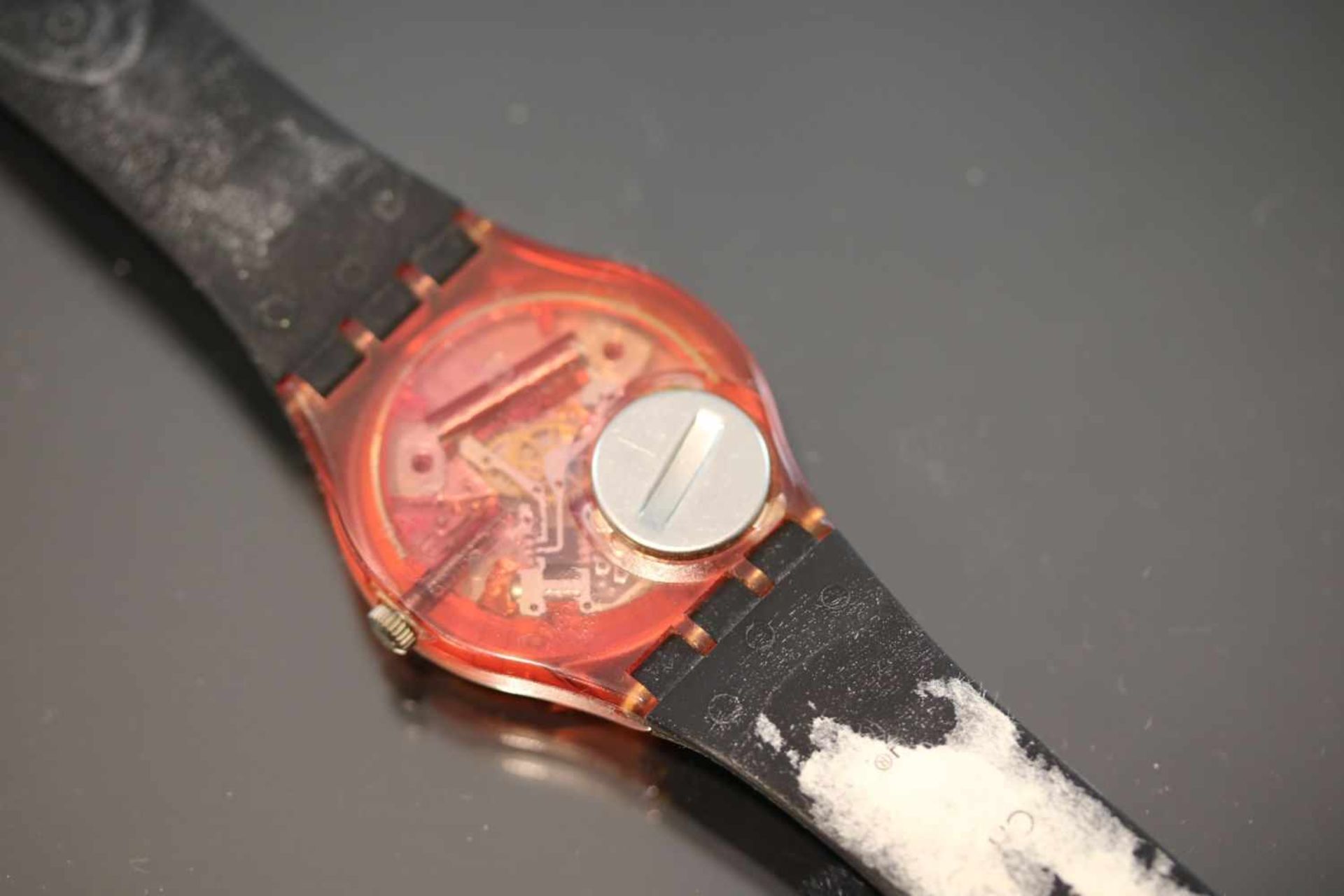 Swatch & Art-Uhr Quartz-Werk Silikon-Band Gehäusedurchmesser: 34 mm- - -25.00 % buyer's premium on - Bild 2 aus 2