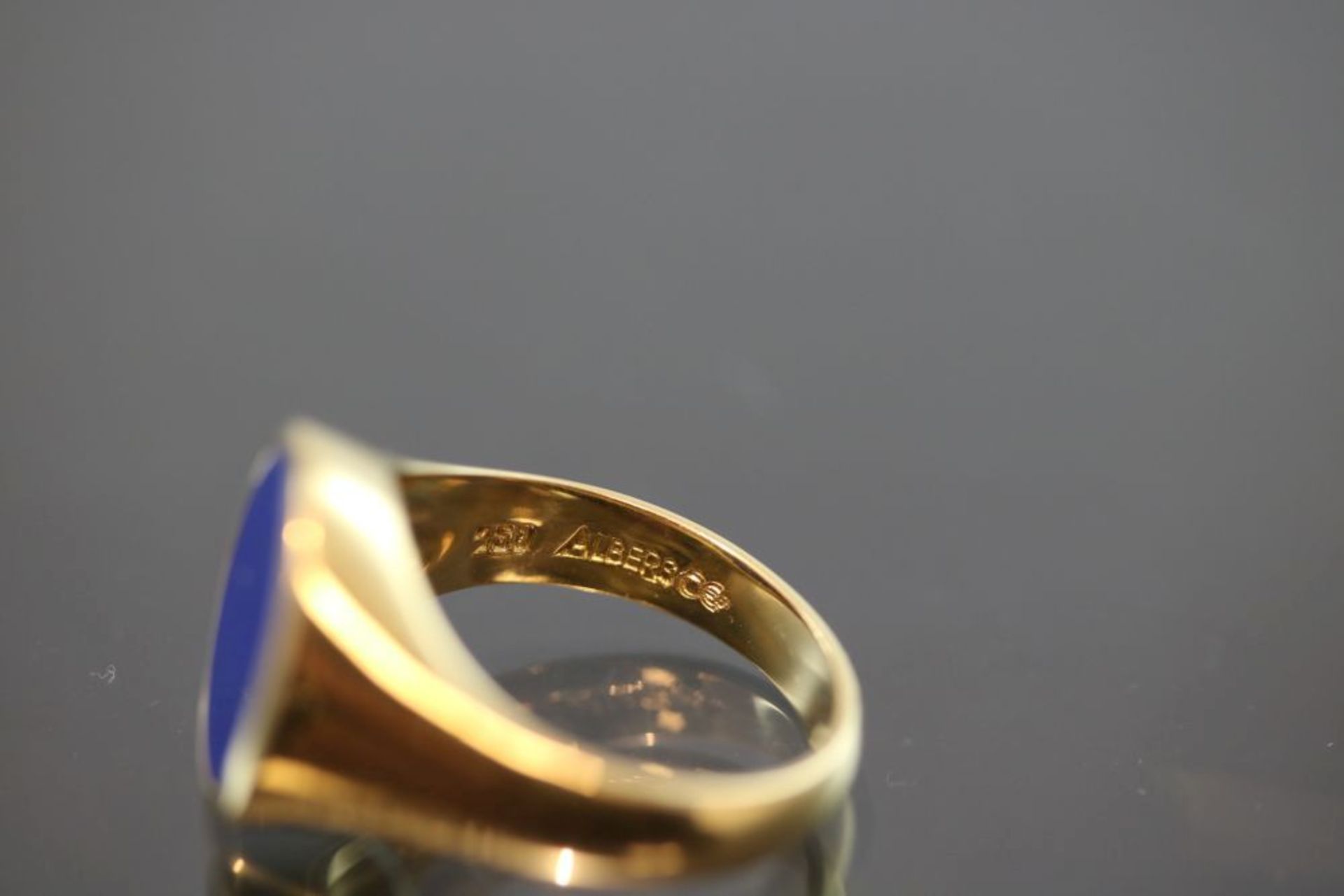 Lapislazuli-Ring, 750 Gold9 Gramm 1 Lapislazuli, Ringgröße: 55Handarbeit.NeuSchätzpreis: - Bild 3 aus 3
