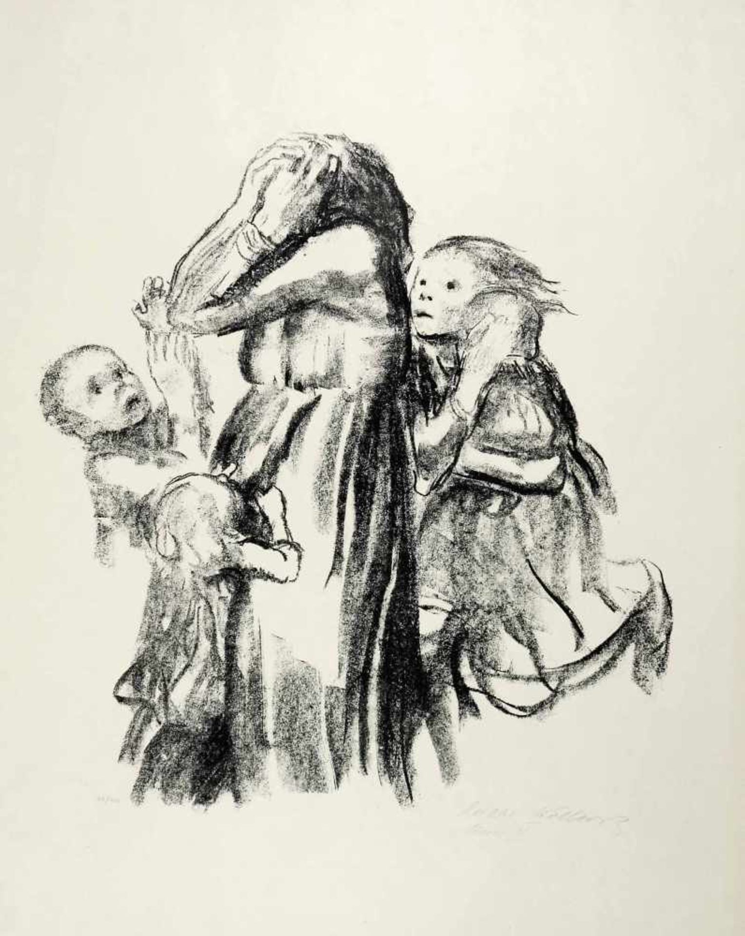 Kollwitz, Käthe (1867 Königsberg - 1945 Moritzburg)Gefallen. 1920. Lithographie. 40 x 38,5 cm, Bg.