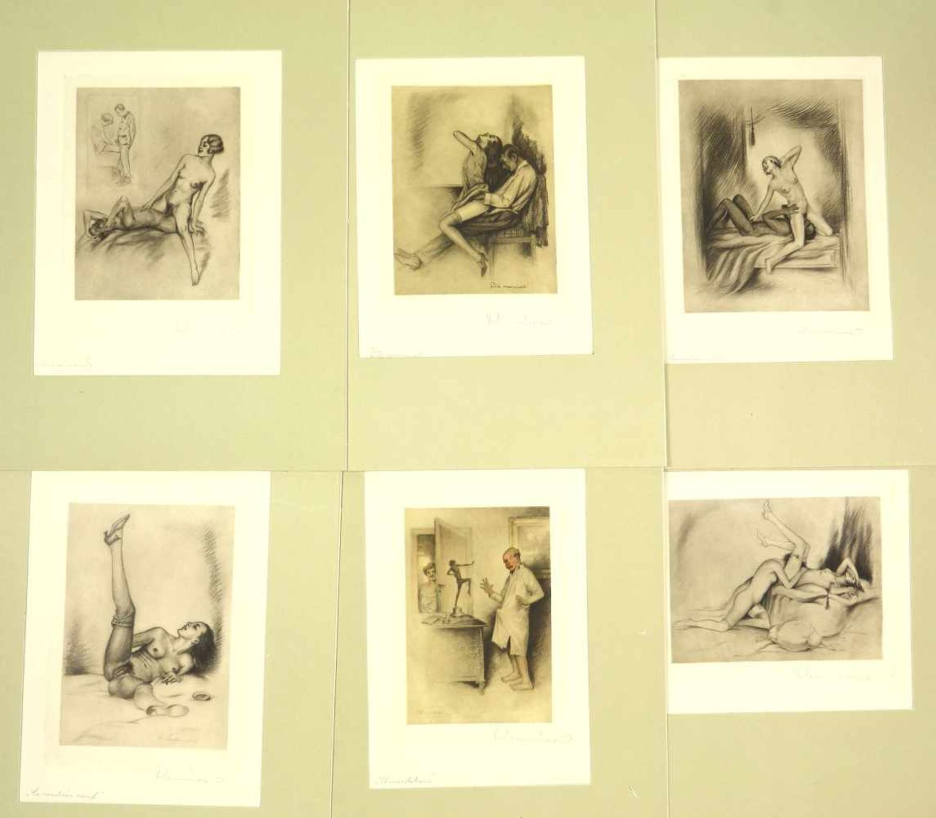 Erotica, Reunier, Eugene (eigentl. Carl Breuer Courth, 1884 - 1960, Deutsch)Autour de L`Amour ! - Bild 3 aus 7