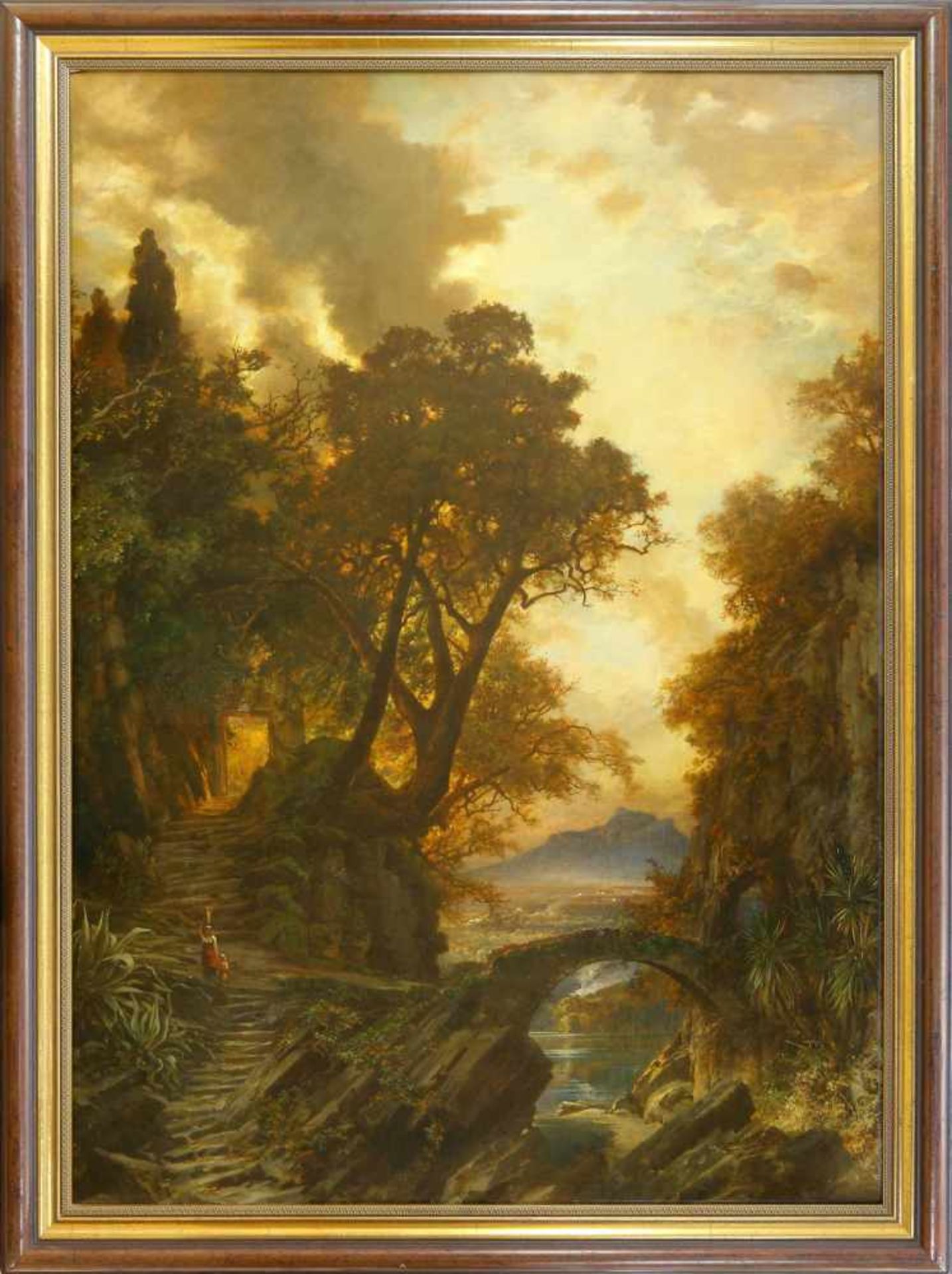 Gurlitt, Heinrich Louis Theodor (1812 Hamburg-Altona - 1897 Naundorf/Schmiedeberg)Castel Gandolfo in - Image 3 of 3