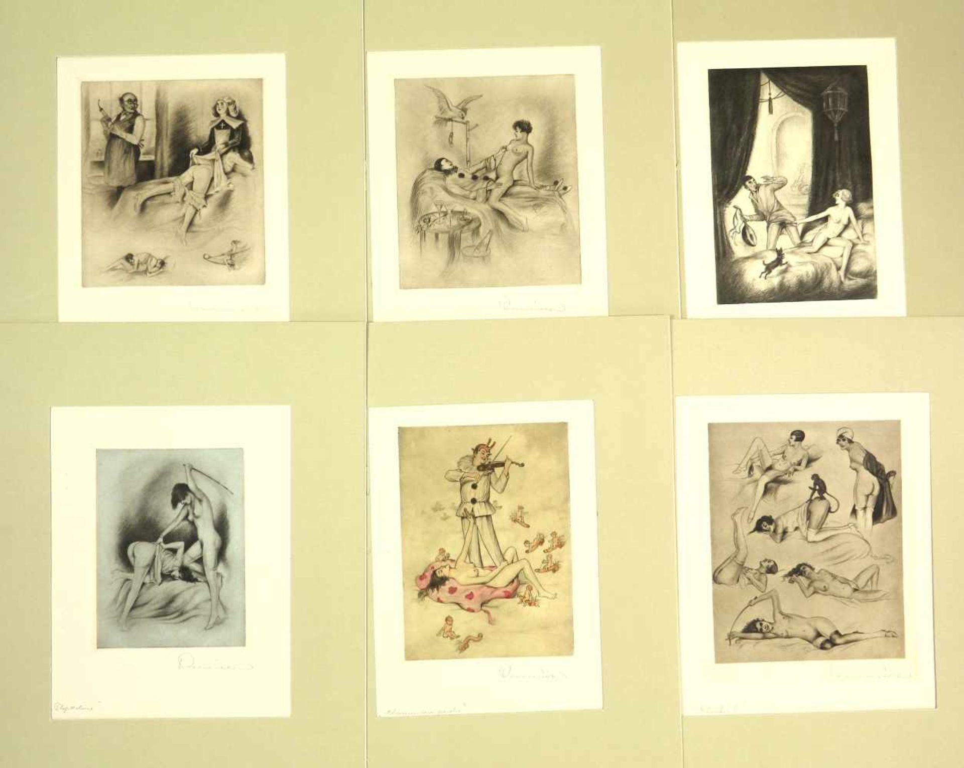 Erotica, Reunier, Eugene (eigentl. Carl Breuer Courth, 1884 - 1960, Deutsch)Autour de L`Amour ! - Bild 4 aus 7