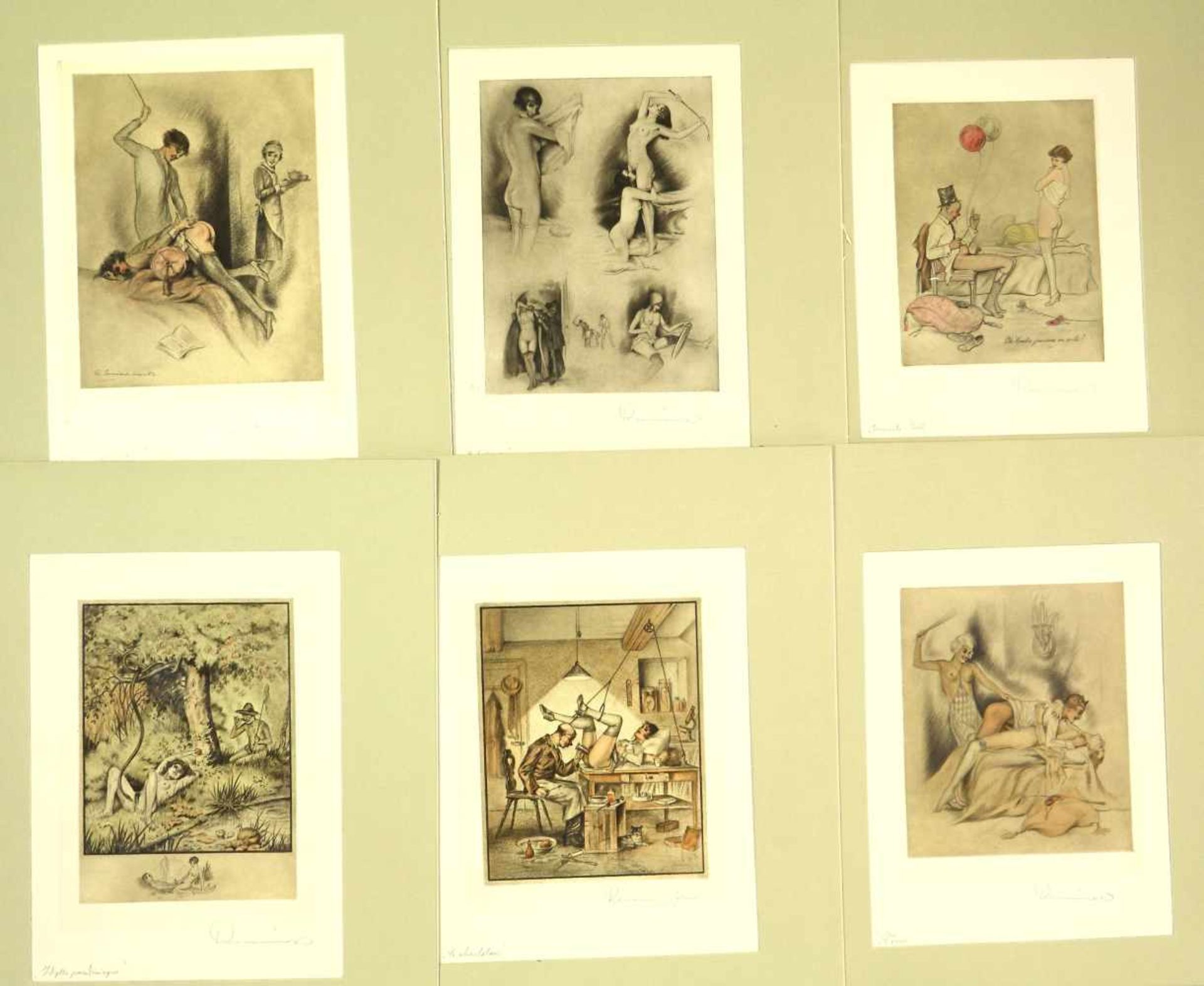 Erotica, Reunier, Eugene (eigentl. Carl Breuer Courth, 1884 - 1960, Deutsch)Autour de L`Amour ! - Bild 5 aus 7