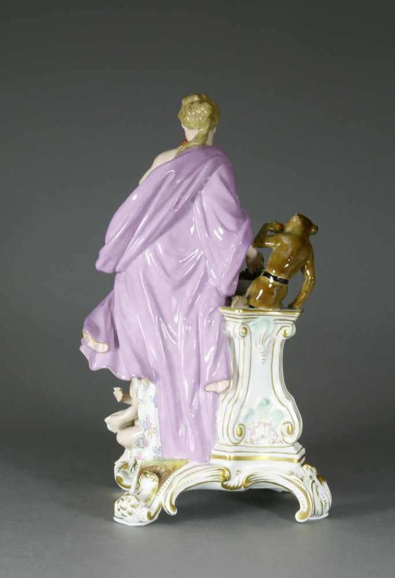 Figurengruppe, Meissen, 1860 - 1924Allegorie „Der Geschmack“. Entwurf von Johann Friedrich - Bild 2 aus 3