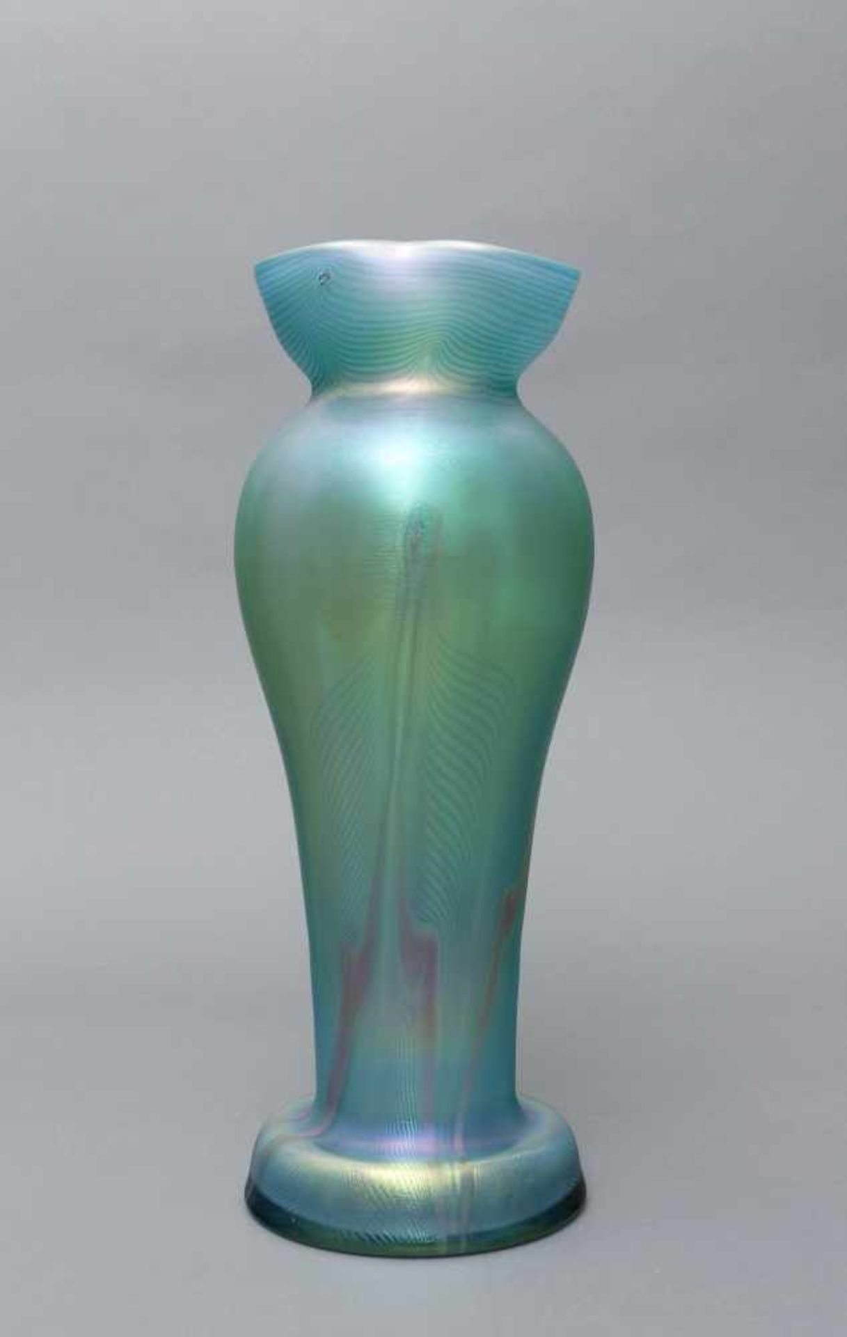 Vase, Glashüttenwerke Buchenau, Ferdinand von Poschinger, 1899/1900Form und Dekor: Carl Schmoll