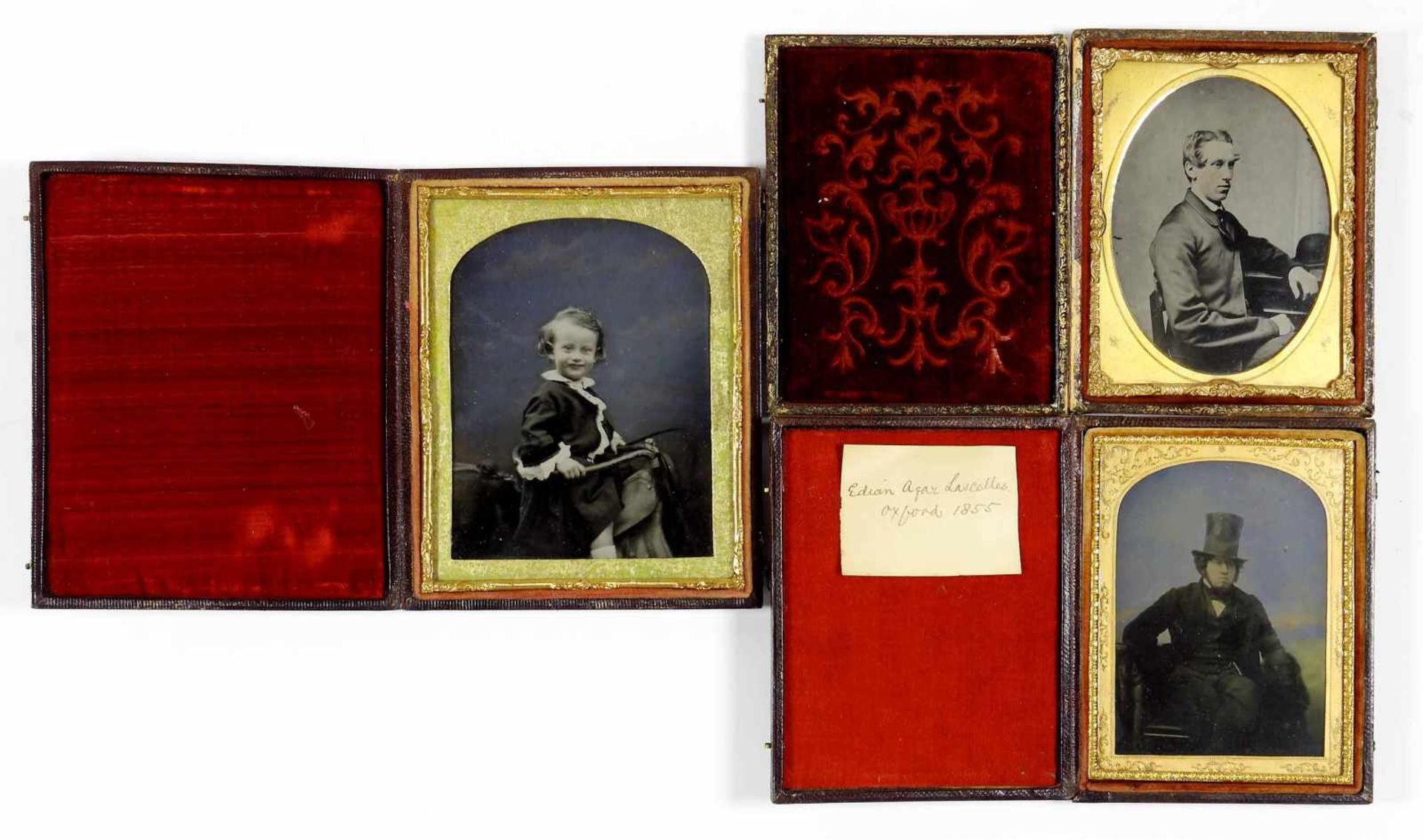 Ambrotypie, Edward Bracher Oxford, England, Mitte 19. Jh. Edwin Agaz Lascelles. Oxford 1855. 9,5 x
