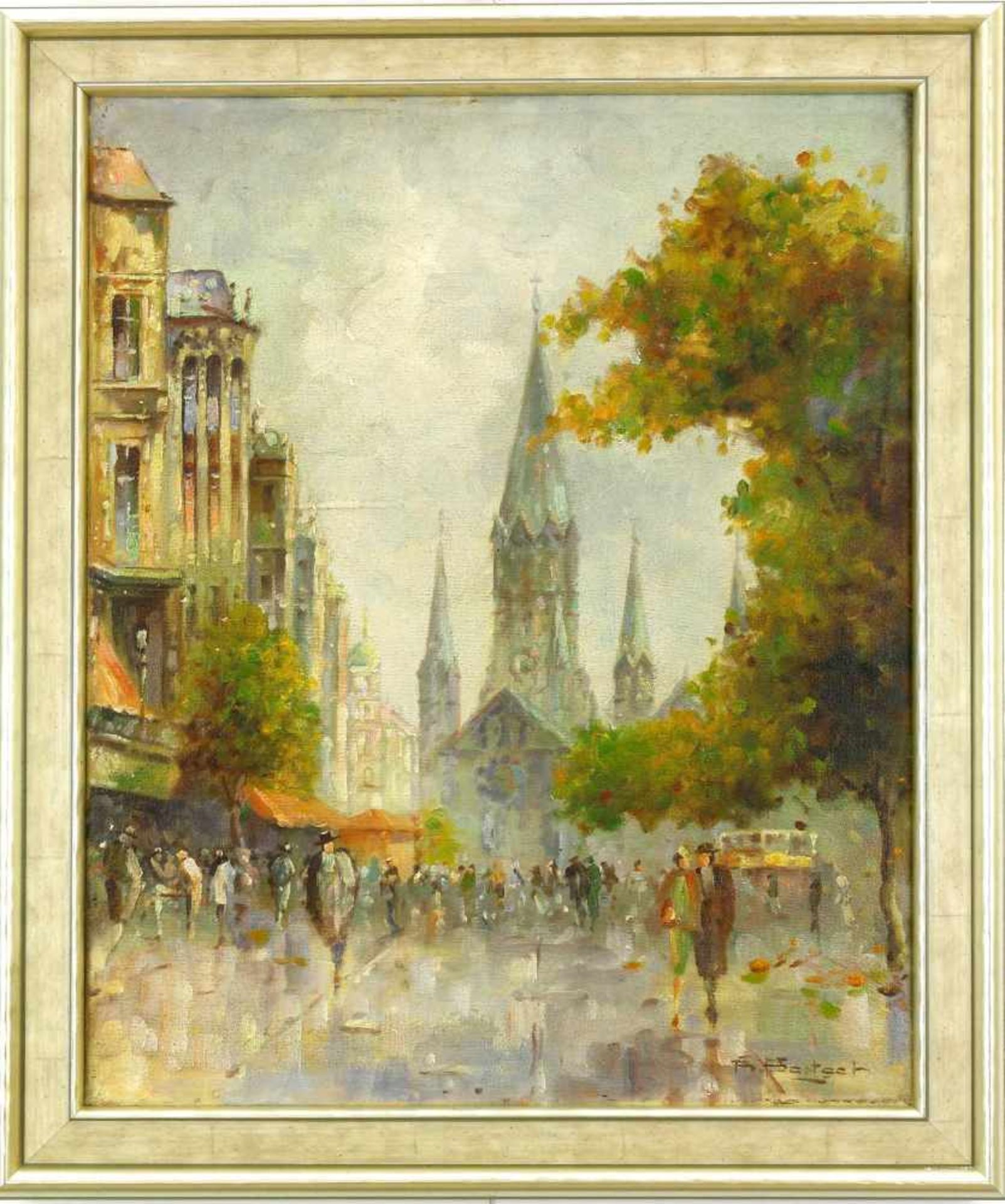 Bartsch, Reinhold (1925 Berlin - 1990 ebd.)Der Kurfürstendamm mit der Gedächtniskirche in Berlin, - Image 2 of 3