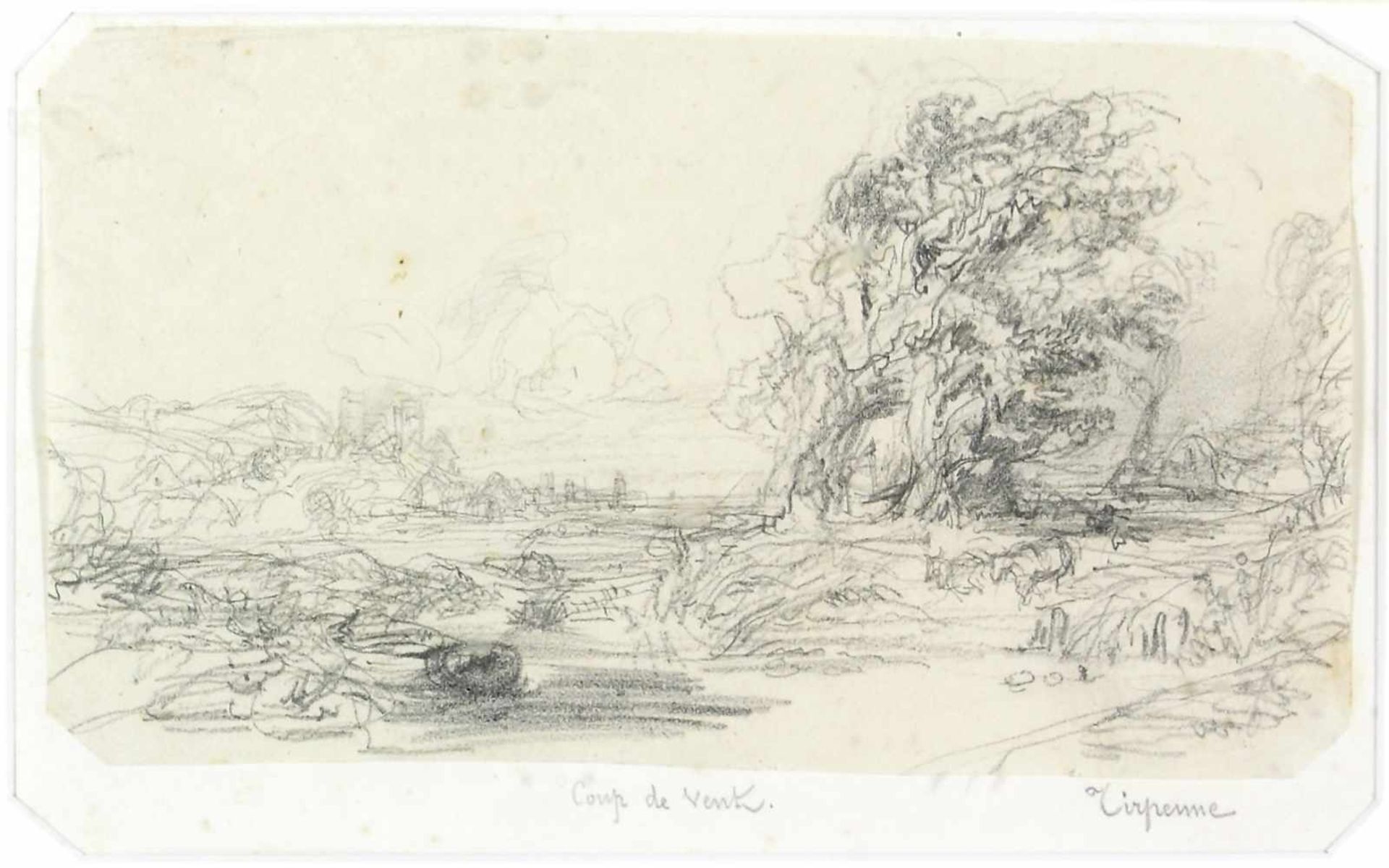 Tirpenne, Jean Louis (1801 Hamburg - 1878 Paris)Landschaften, teils mit Reitern. Zwei