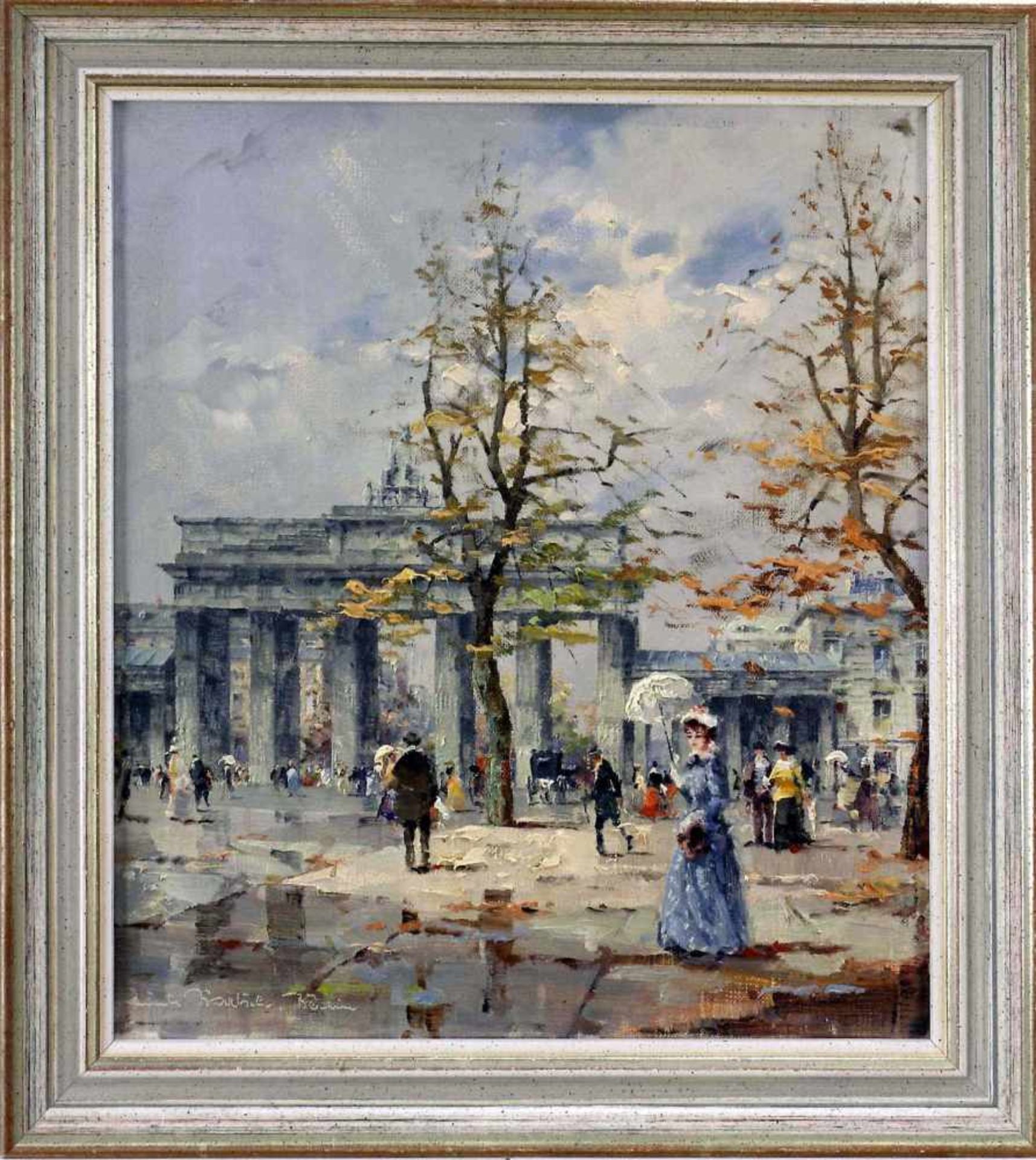 Bartsch, Reinhold (1925 Berlin - 1990 ebd.)Berlin - Am Brandenburger Tor, mit zahlreichen Passanten. - Bild 2 aus 3