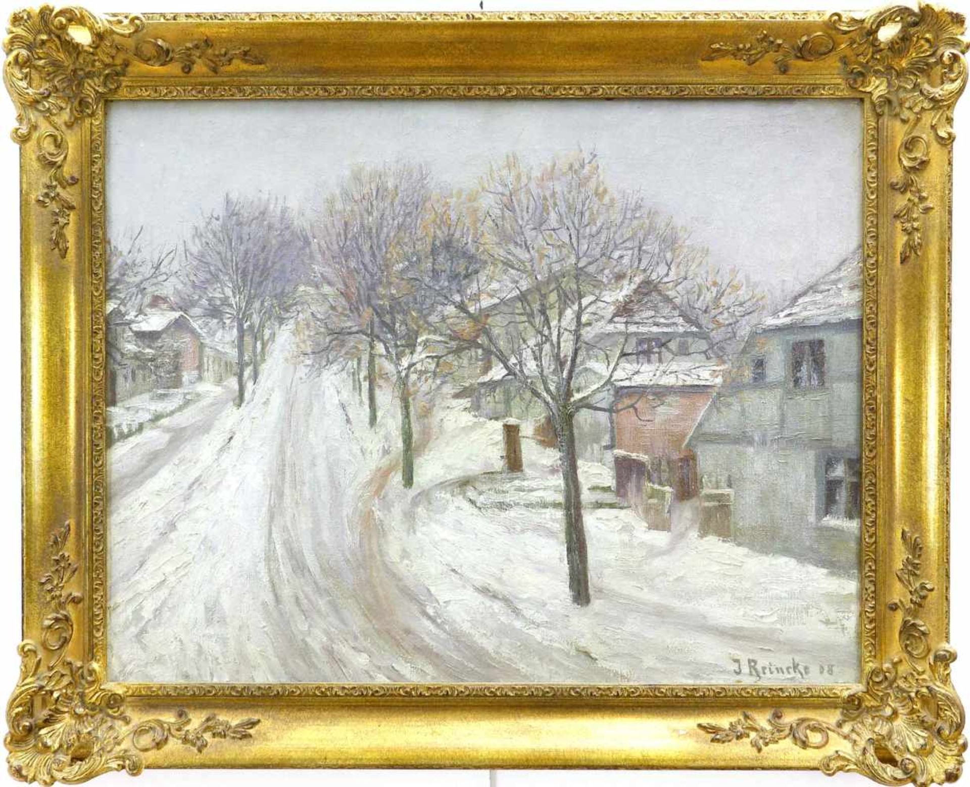 Reincke, Johanna (1874 Dobbertin - 1948 Feldberg)Winterlandschaft mit verschneiten - Bild 2 aus 3